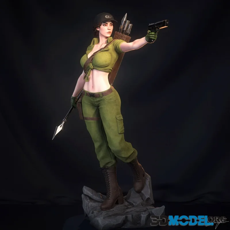 Abe3D - Lady Jaye – Printable