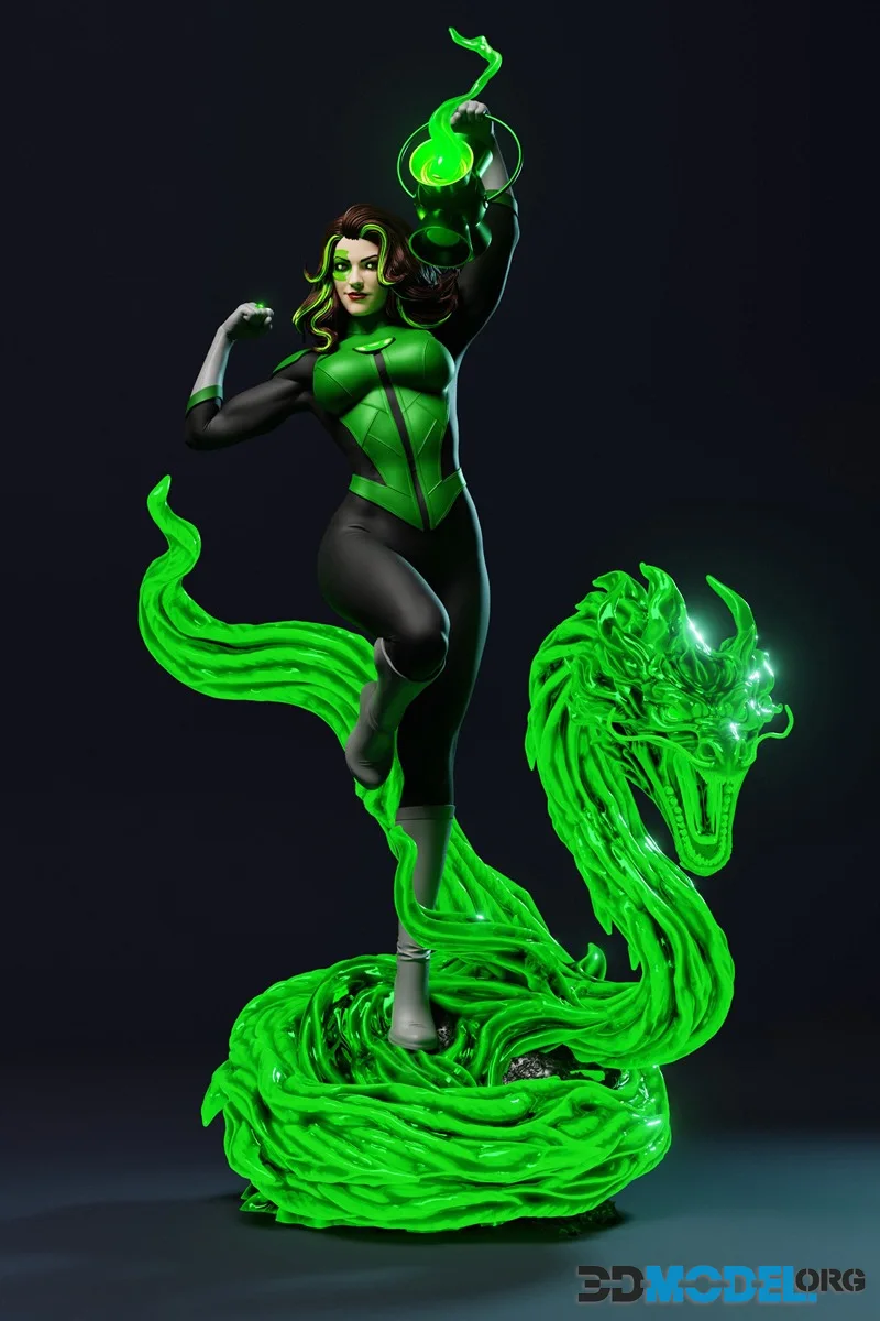 Abe3D - Jessica Cruz Green Lantern – Printable