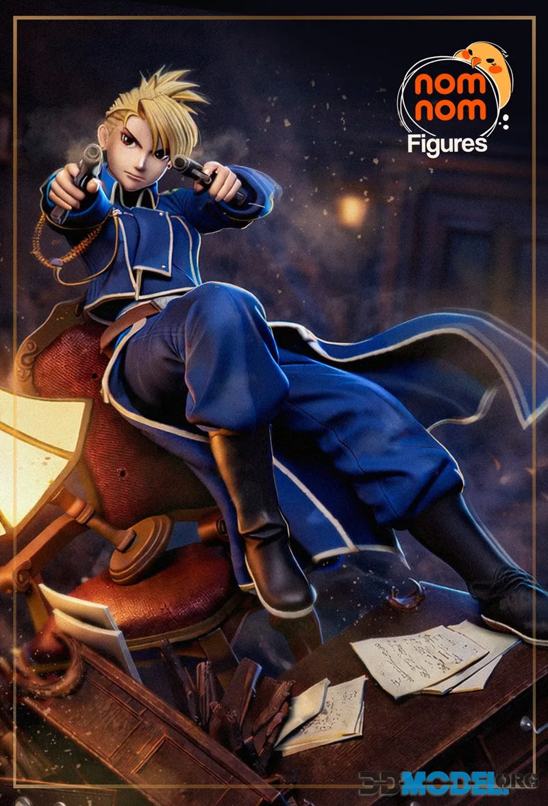 Nomnom Figures - Rizza Hawkeye - Full Metal Alchemist – Printable