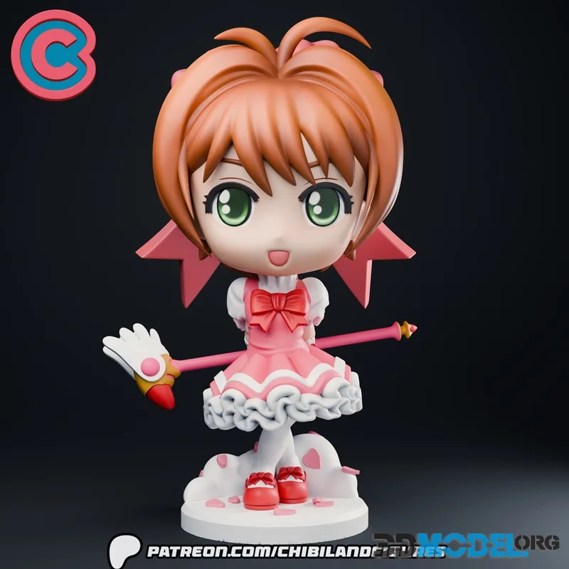 Chibi Land Figures - Sakura - Cardcaptors - Chibi – Printable