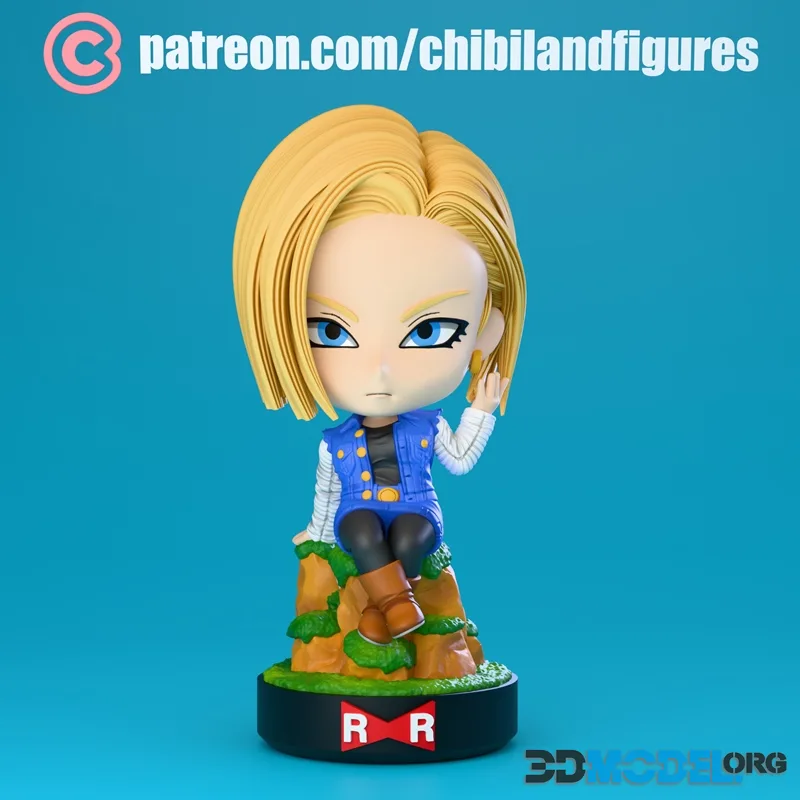 Chibi Land Figures - Android 18 – Printable
