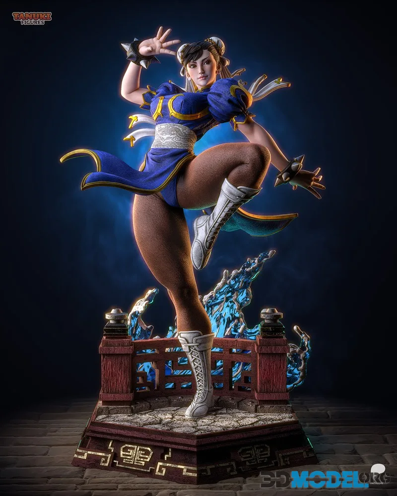 Tanuki Figures - Chun-Li - Street Fighter – Printable