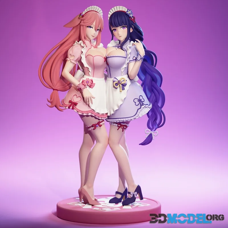 Eggma Studios - Raiden Shogun and Yae Miko – Printable