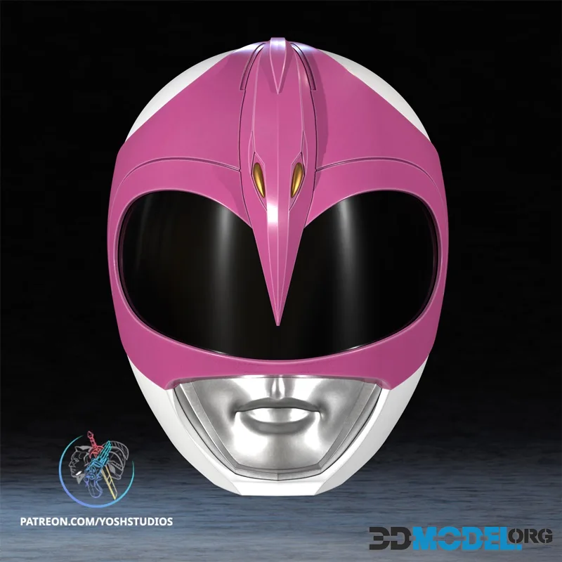 Yosh Studios - Pink Ranger Helmet – Printable