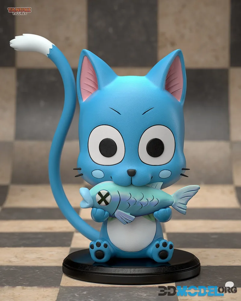 Tanuki Figures - Happy - Fairy Tail – Printable