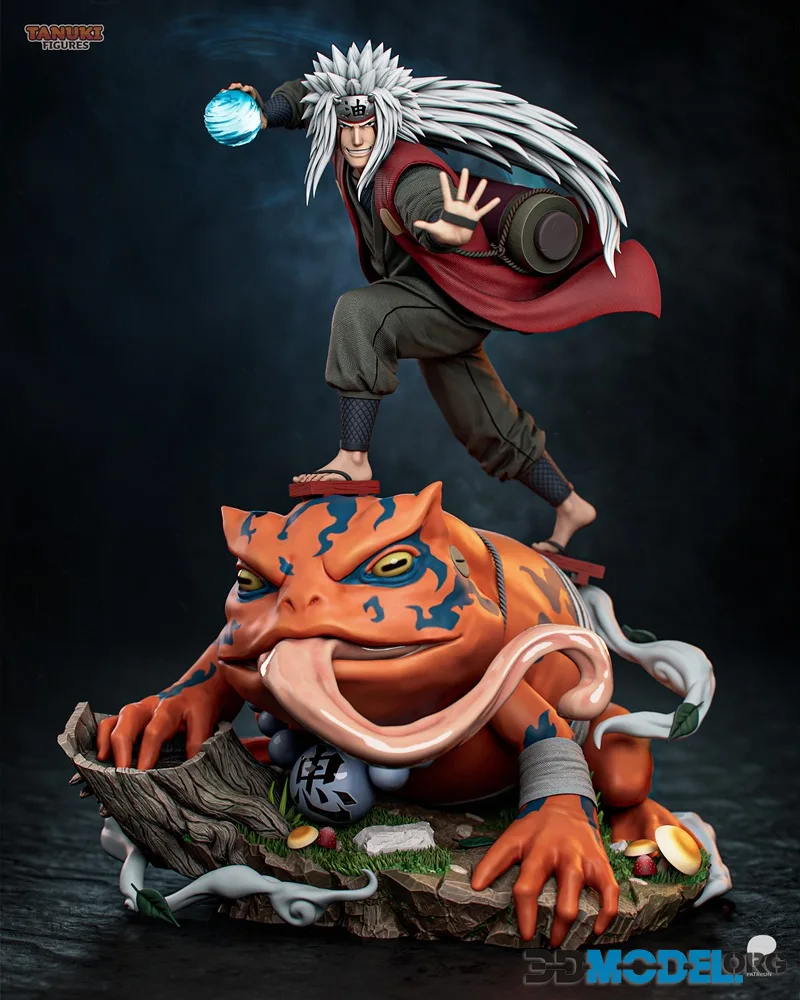 Tanuki Figures - Jiraiya (Naruto) – Printable