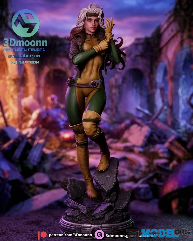 3Dmoonn - Rogue - X Men – Printable