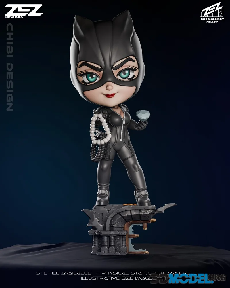 ZEZ Studio - Catwoman Chibi – Printable