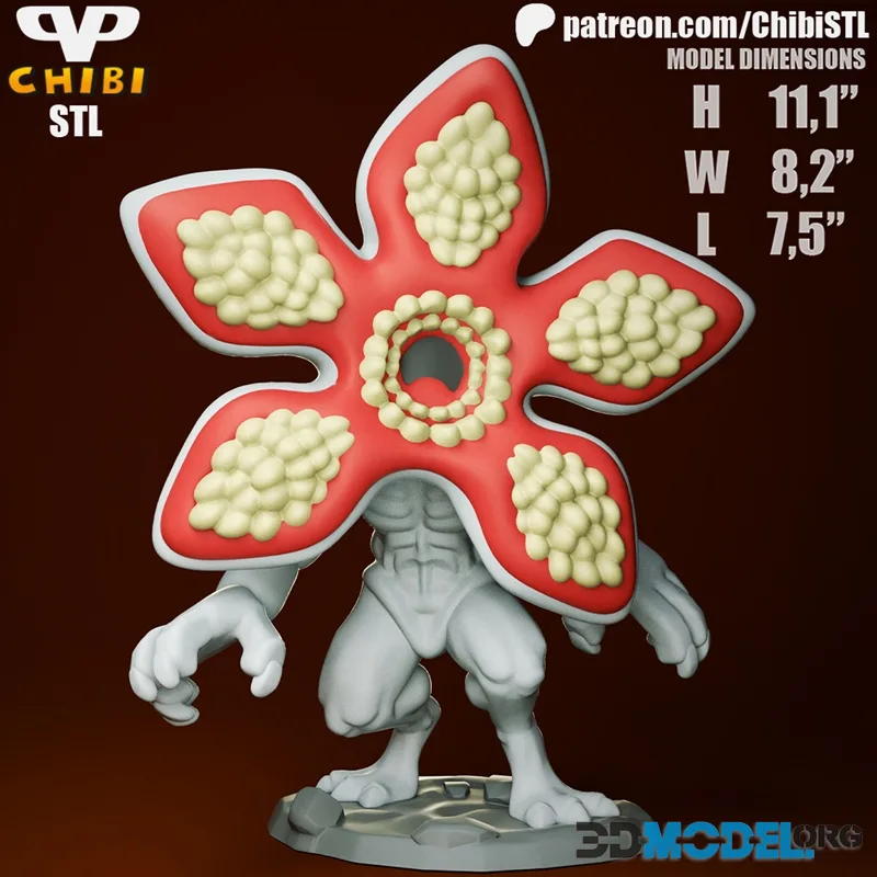 Stranger Things Demogorgon Chibi – Printable