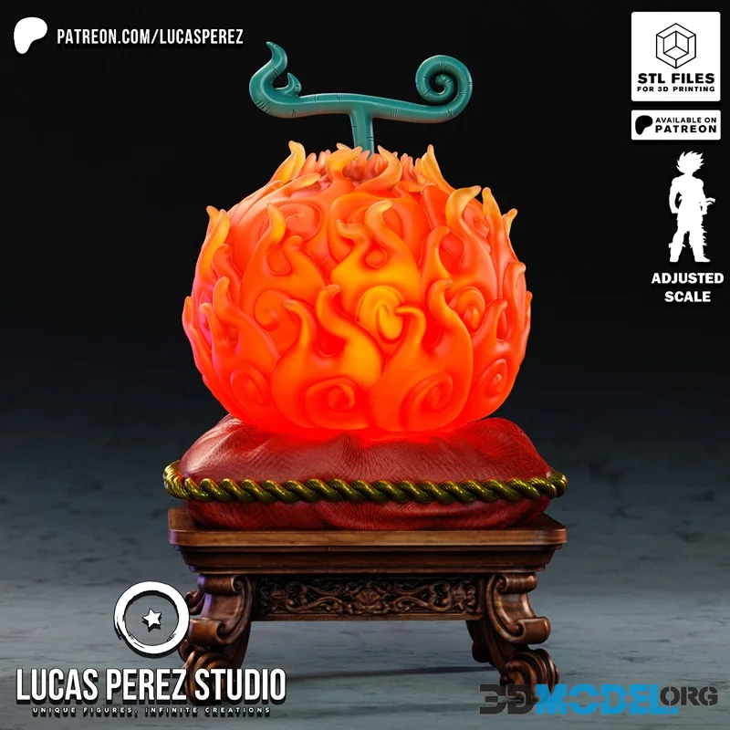 Lucas Perez - Mera Mera no Mi - Flame Fruit – Printable