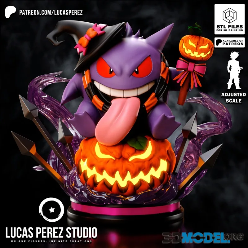 Lucas Perez - Gengar - The Halloween Trickster – Printable