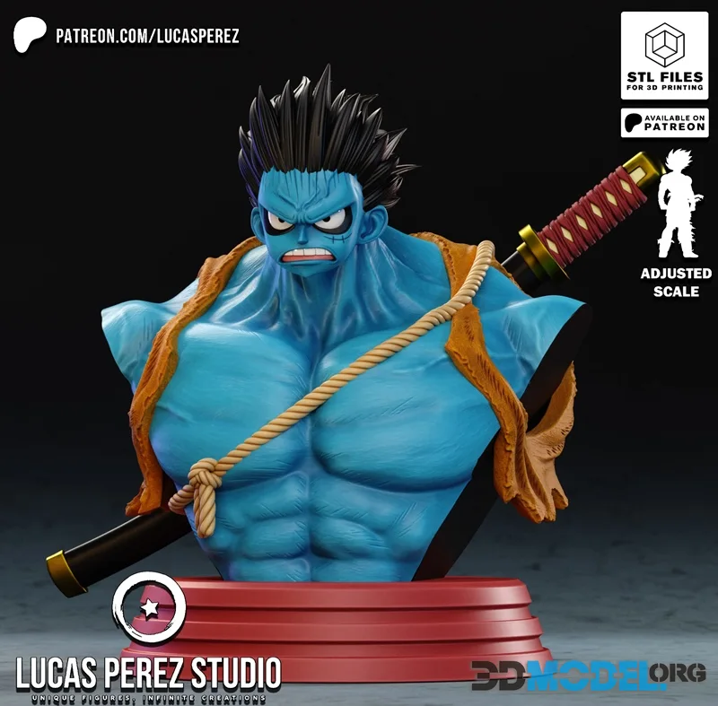 Lucas Perez - Luffy - Nightmare Form Bust – Printable