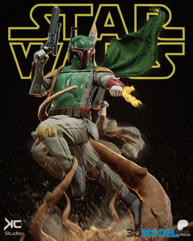 KcStudio - Boba Fett - Star Wars Fanart – Printable