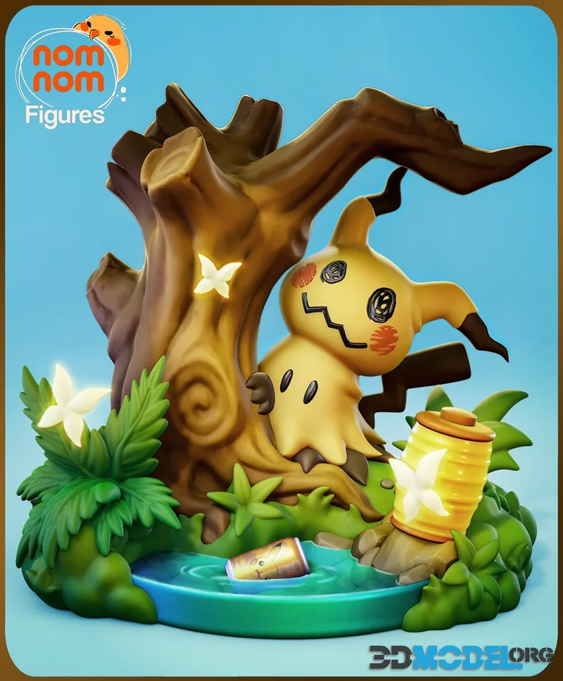 Nomnom Figures - Chibi Mimikyu - Pokemon – Printable