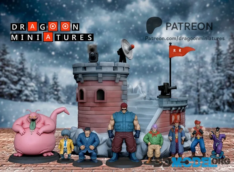 Dragoon Miniatures - Term 40 - Red Ribbon Saga Part 1 – Printable