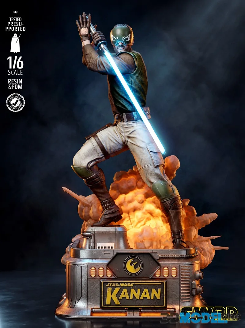 SW3D - Kanan Jarrus Sculpture – Printable