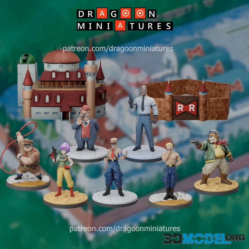 Dragoon Miniatures - Term 41 - Red Ribbon Saga Part 2 – Printable