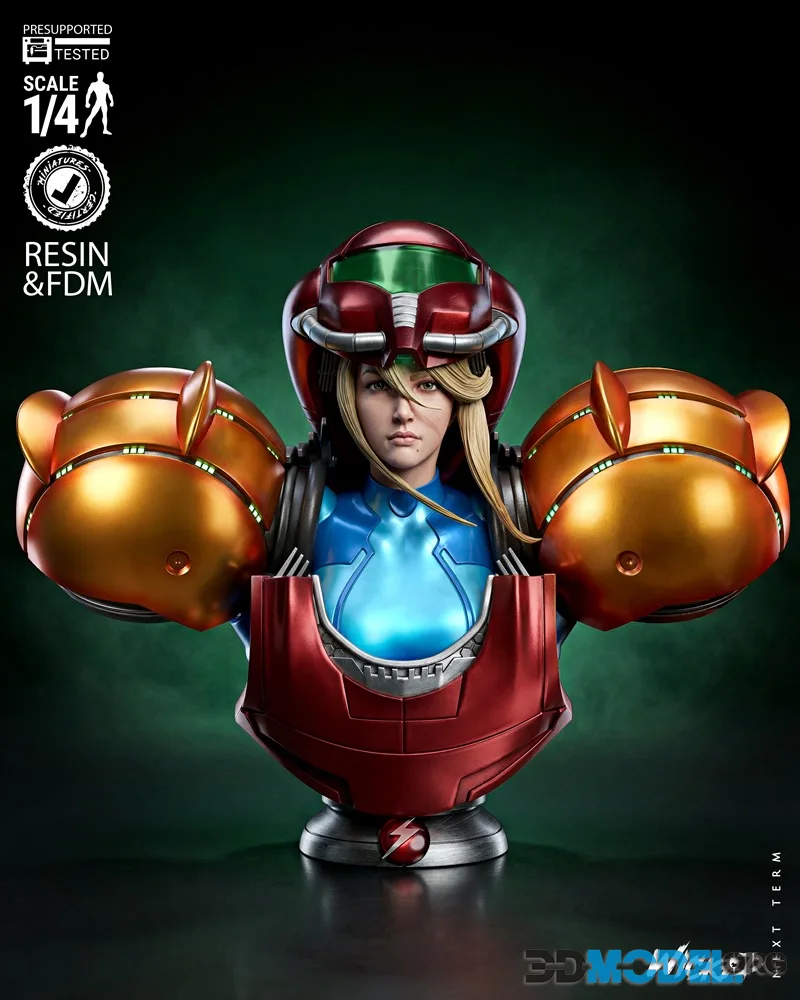 Wicked - Samus Varia Suit Portarit Bust – Printable