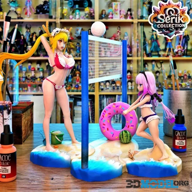 Serik Collection - Kanna & Tohru - Miss Kobayashi's Dragon Maid – Printable