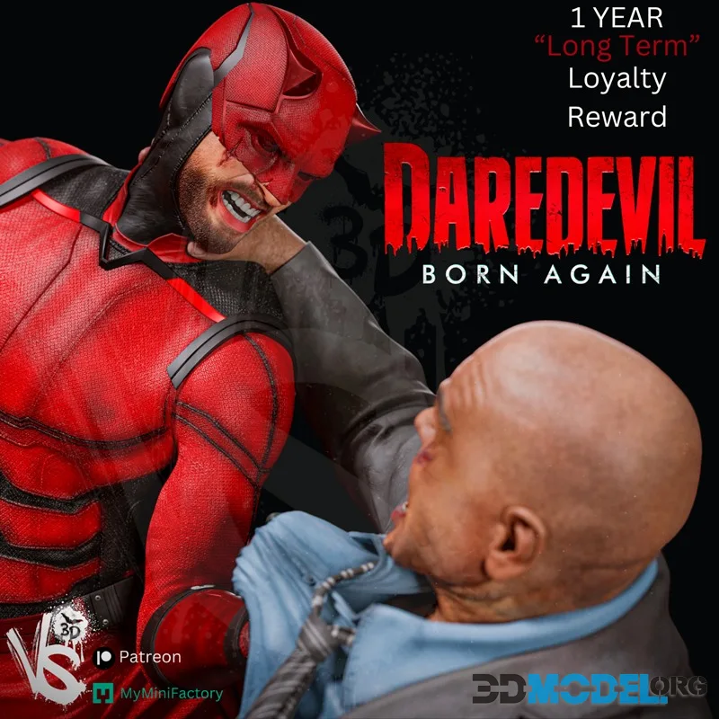 VS3D - Daredevil Vs Kingpin – Printable