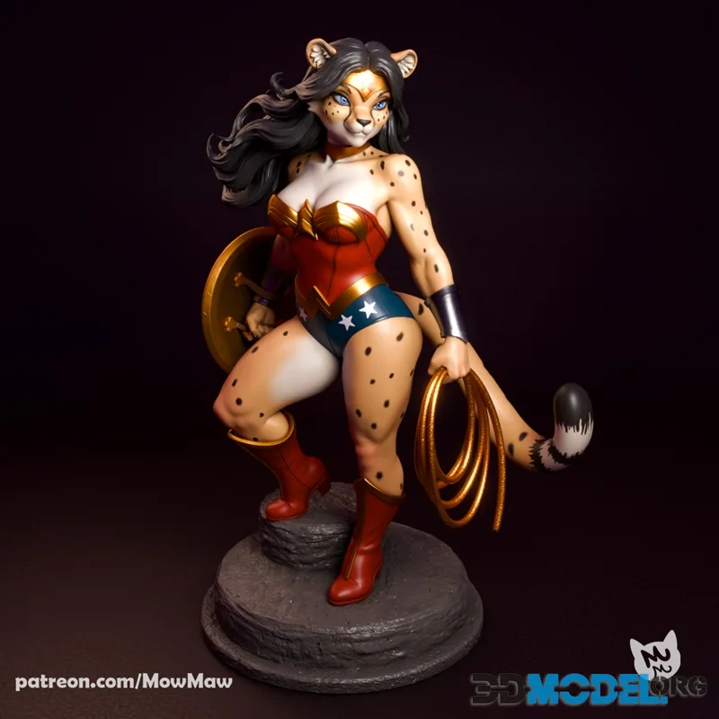 MowMaw - Anthro Wonder Woman – Printable