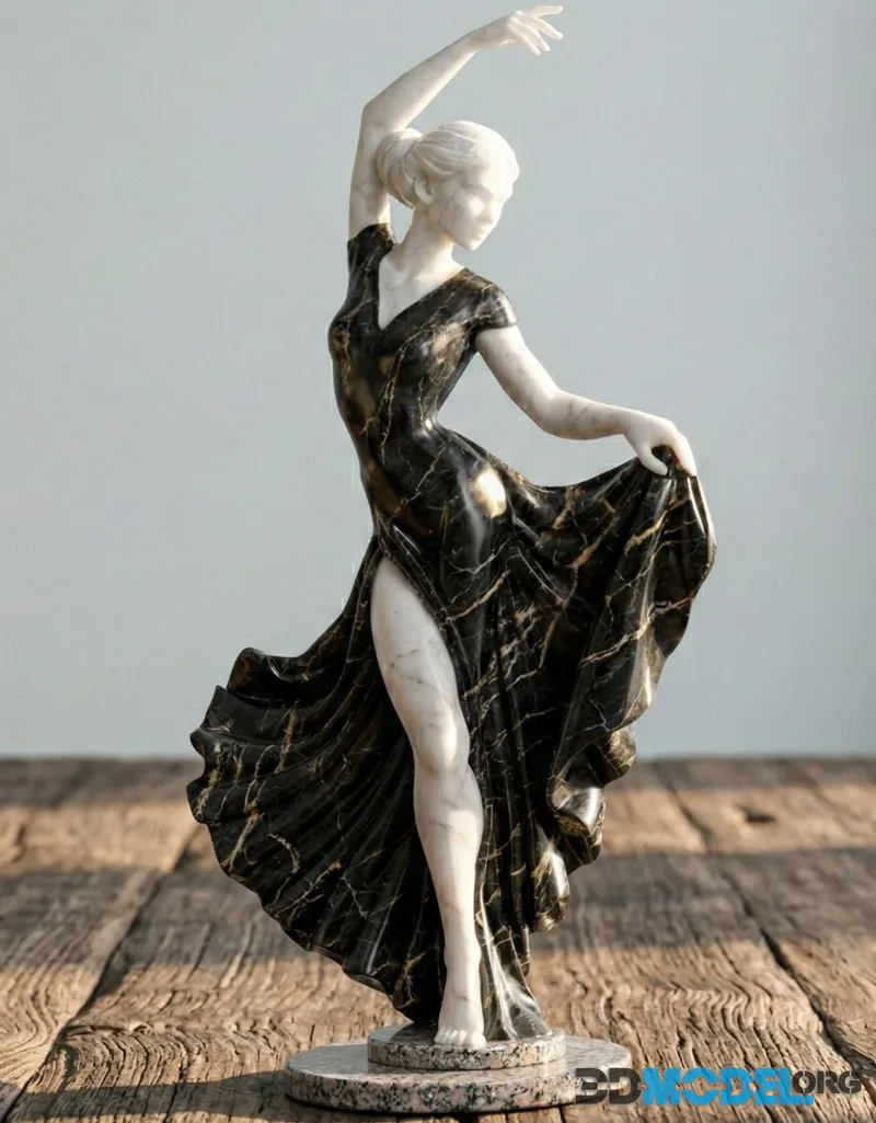 Soul of Flamenco - Spanish Art Sculpture – Printable