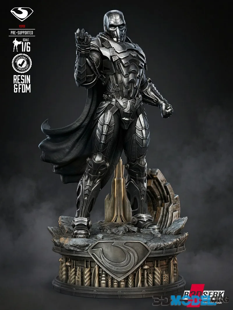 B3DSERK - General Zod Sculpture – Printable
