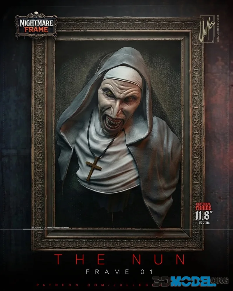 Julles Modelado - Nightmare Frame The Nun – Printable