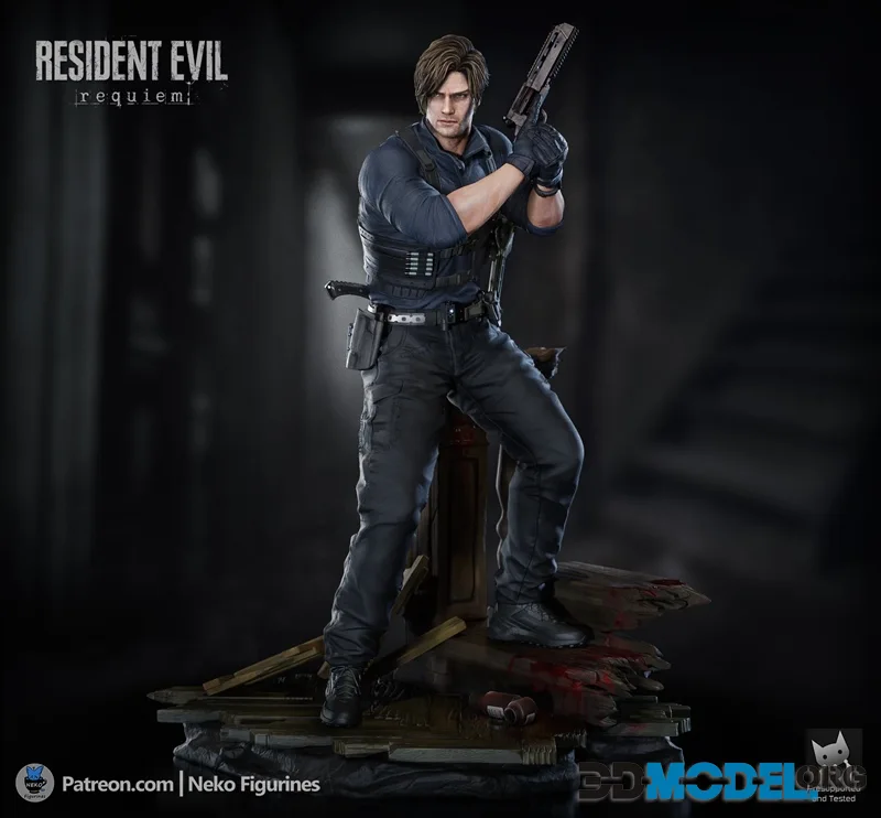 Neko Figurines - Leon Kennedy (Resident Evil Requiem) – Printable