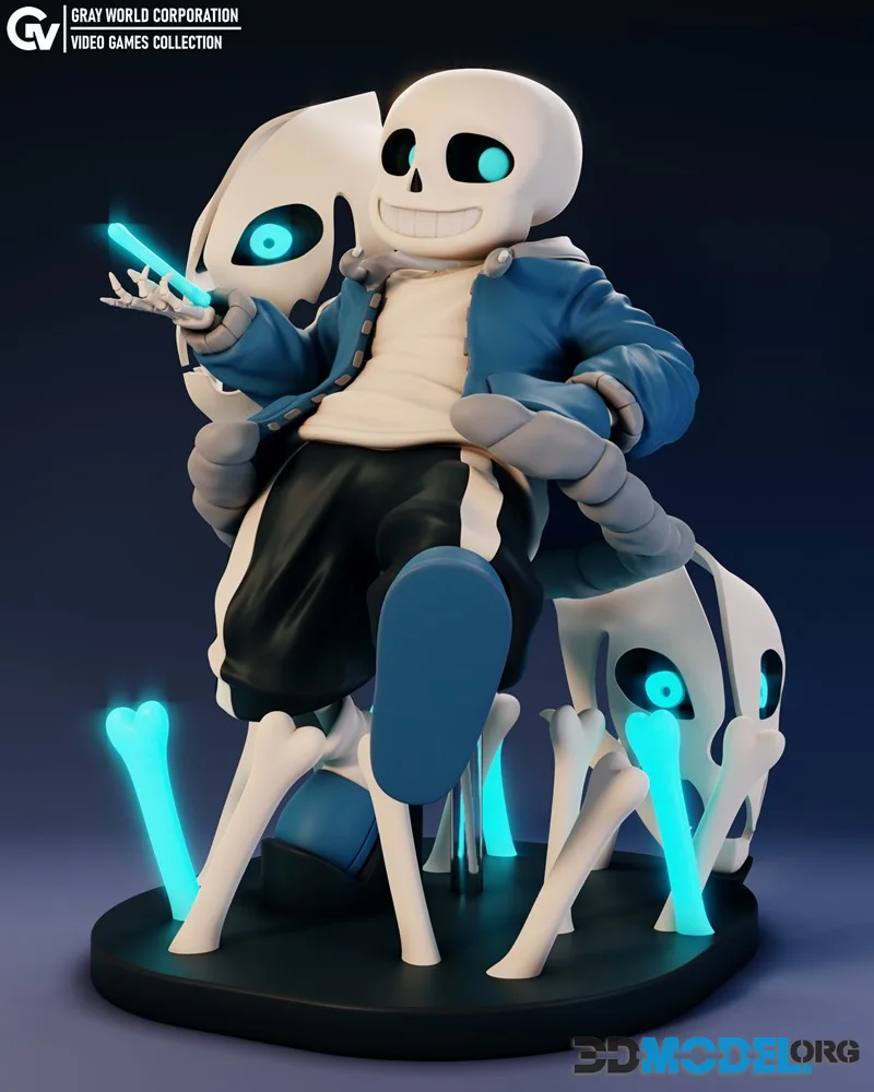 Gray World Corporation - Sans - Undertale – Printable