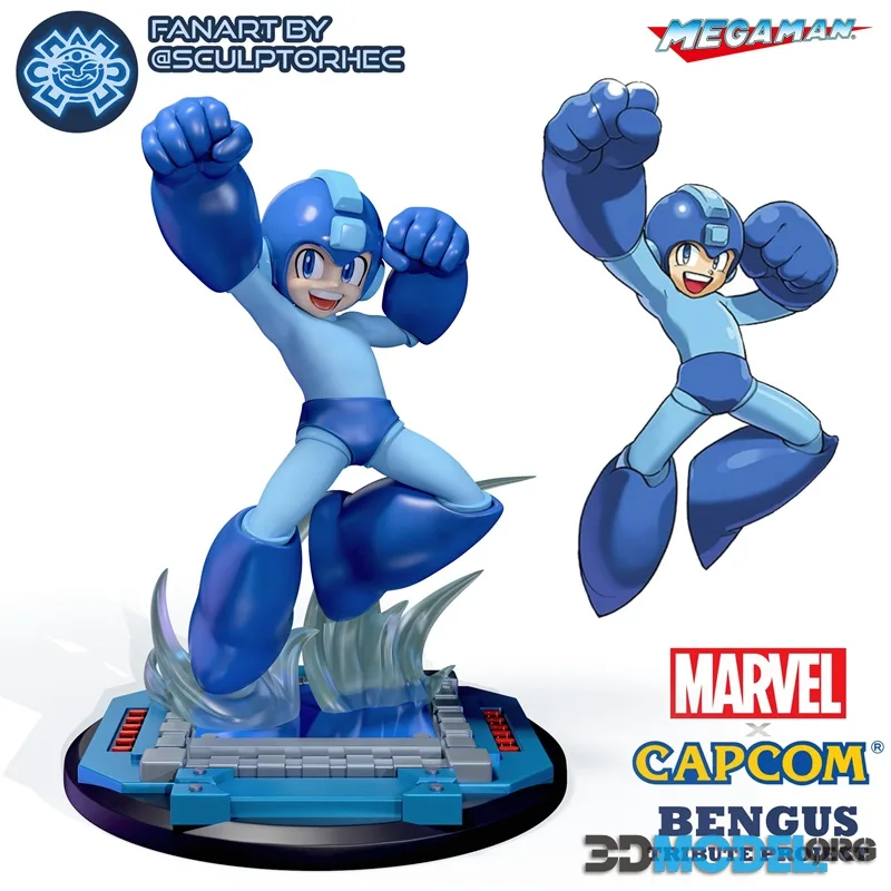 Marvel vs Capcom - Bengus Style Mega Man – Printable