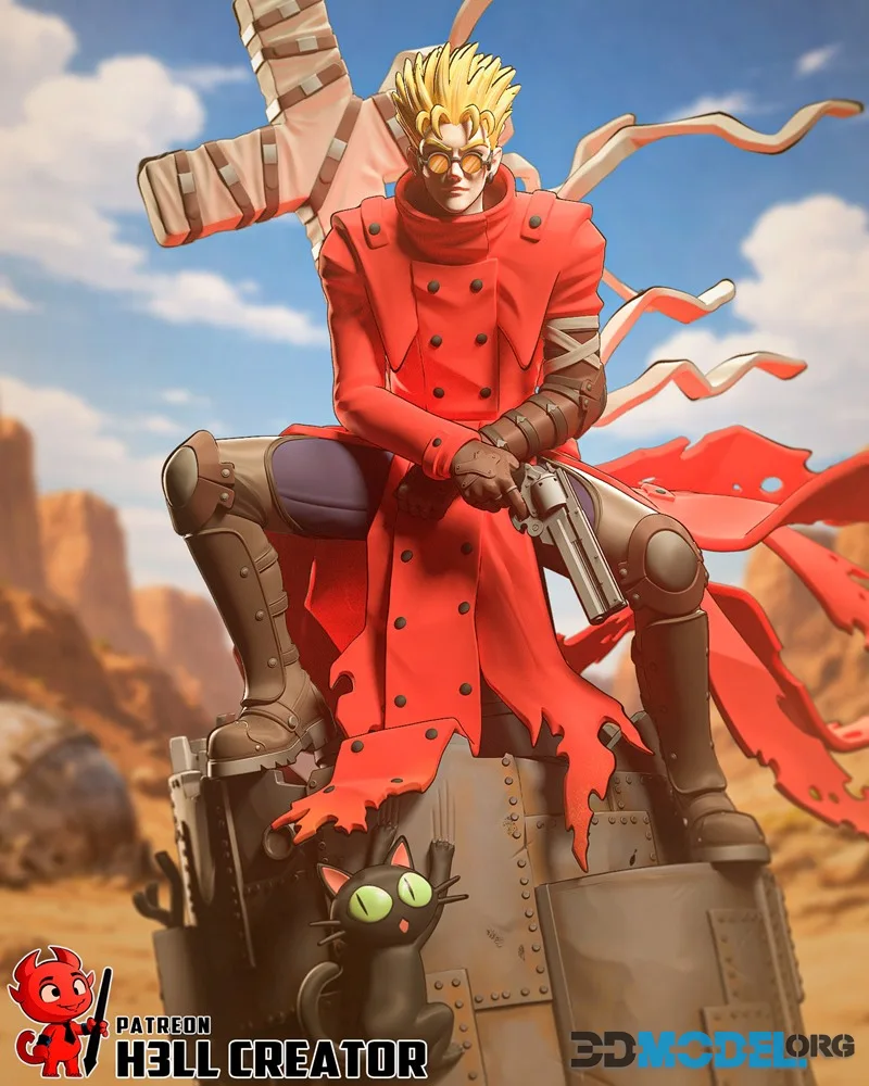 h3LL creator - Vash the Stampede - Trigun – Printable