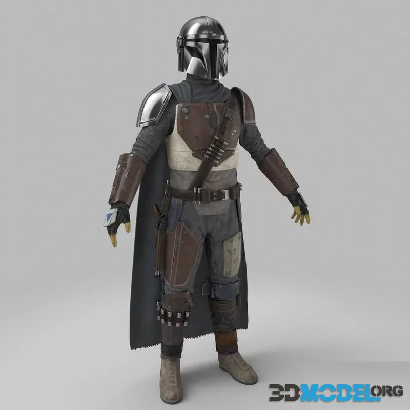 3D Character Model of The Mandalorian (PBR)