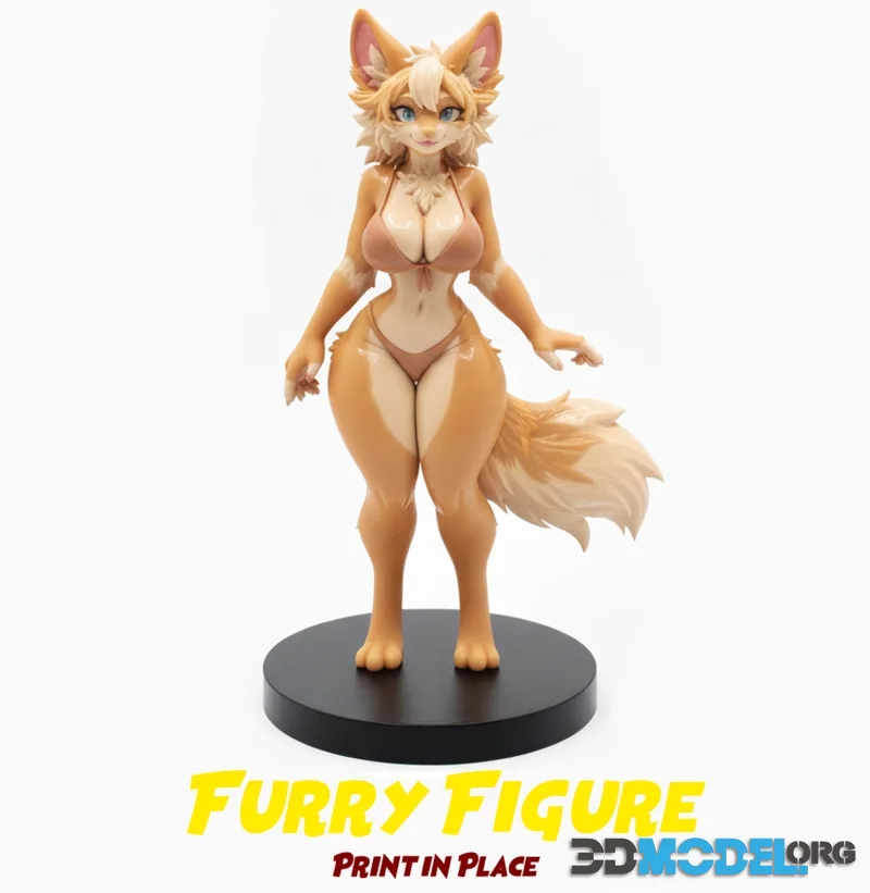 Escultura - Furry Girl – Printable