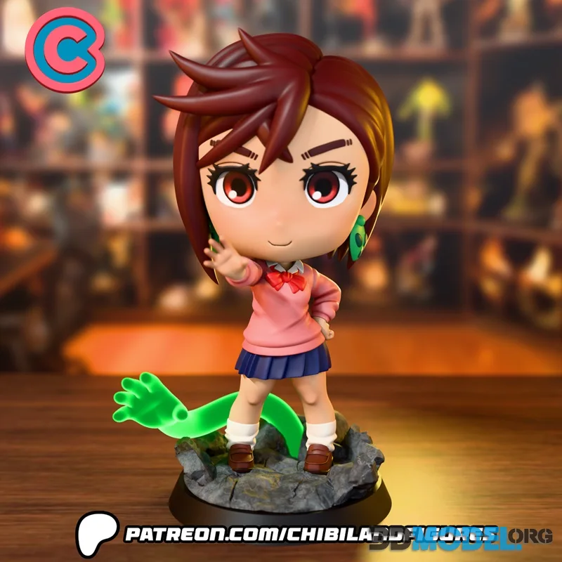 Chibi Land Figures - Momo Ayase - Dandadan - Chibi – Printable