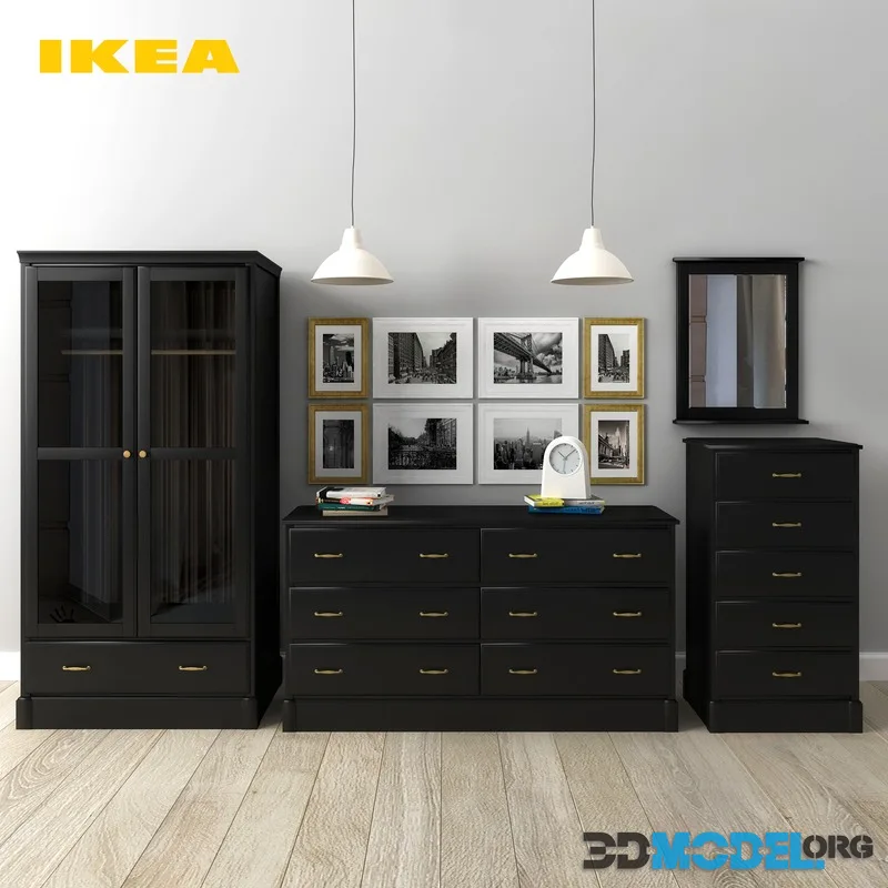 A set of furniture IKEA Undredal, Soknedal, Poffare, virserum