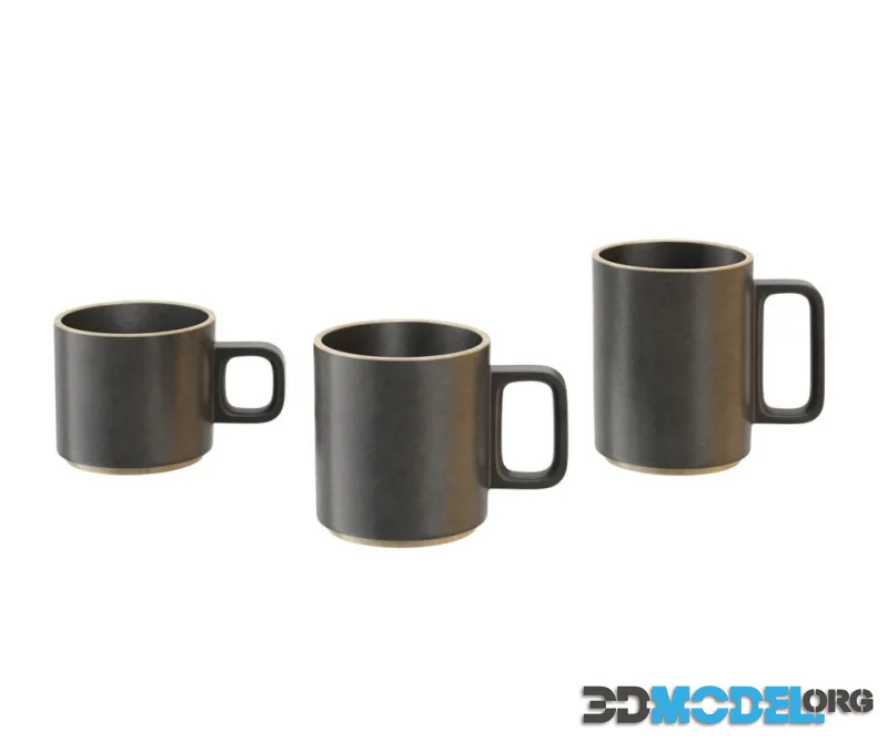 Black Porcelain Mug Cup by Hasami Porcelain