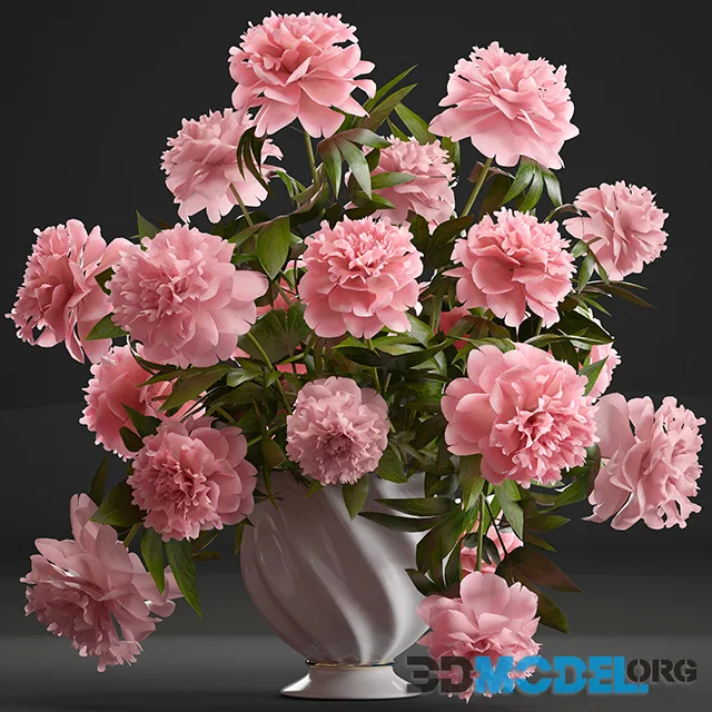 Bouquet of pink peonies 40