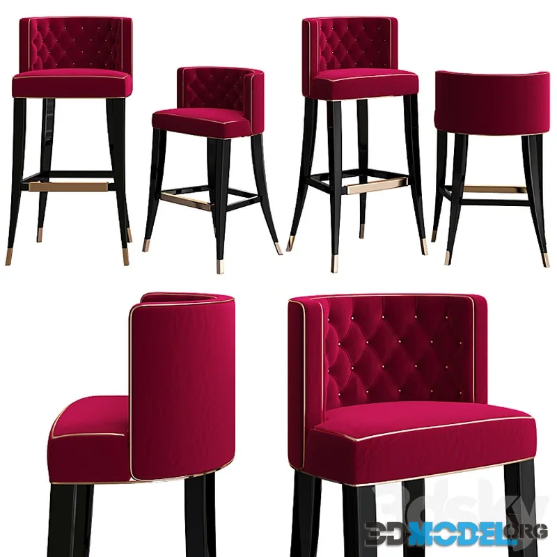 Bourbon bar chair by Brabbu