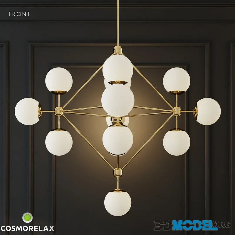 Chandelier modo chandelier white glass designed by jason miller 15