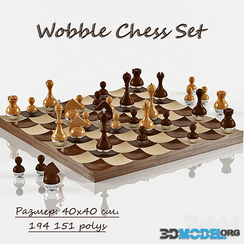 Chess dolls Wobble Chess Set