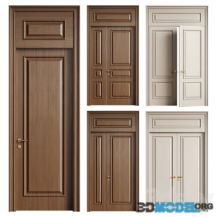 Classic entrance door – door 279 – wooden classic door