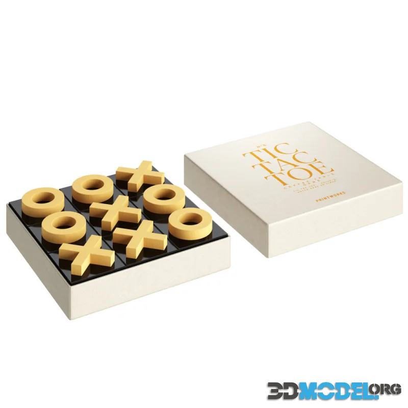 Classic Tic Tac Toe Game by Printworks