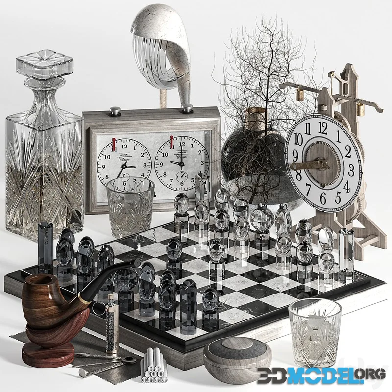 Decorative set05 with Joyoldelf Tobacco Pipe