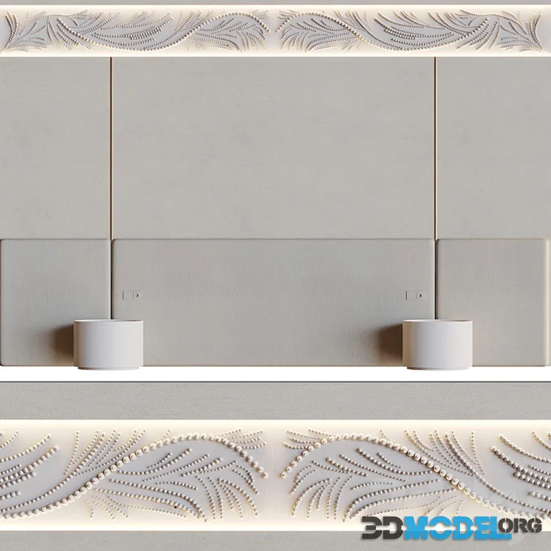 Decorative wall 3D panel 015