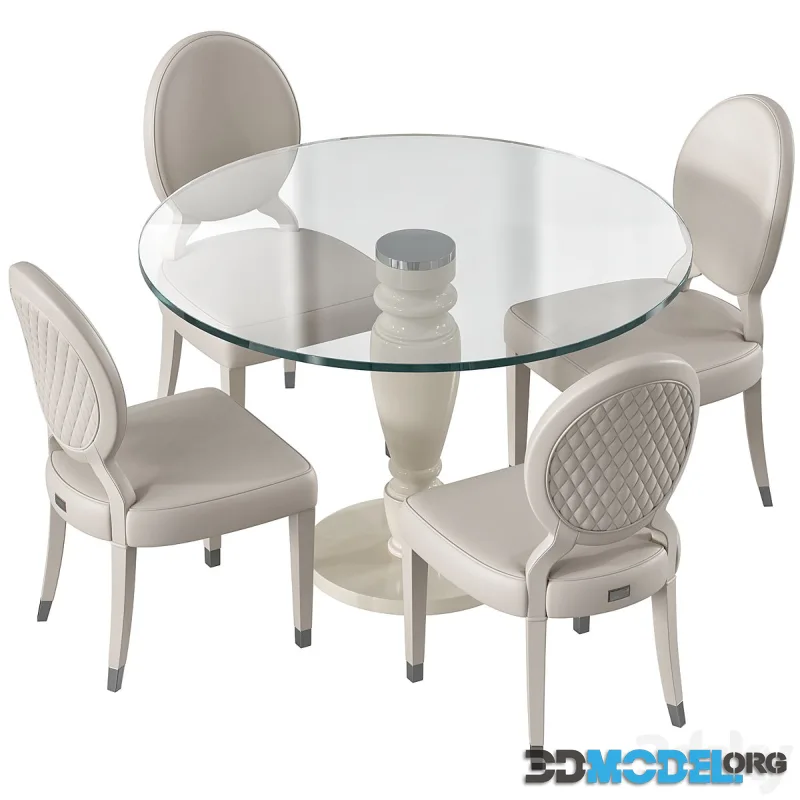 Dining group from the company DV Home (table Ever 120x120x780, chair Adler 52x58x92)