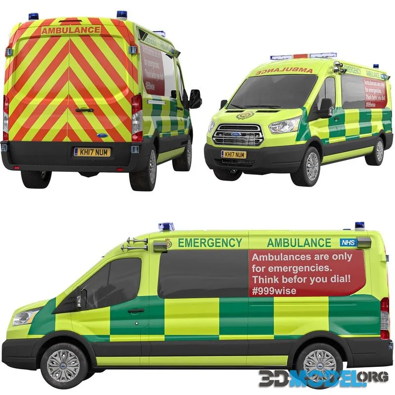 Emergency Ambulance Great Britain (PBR)