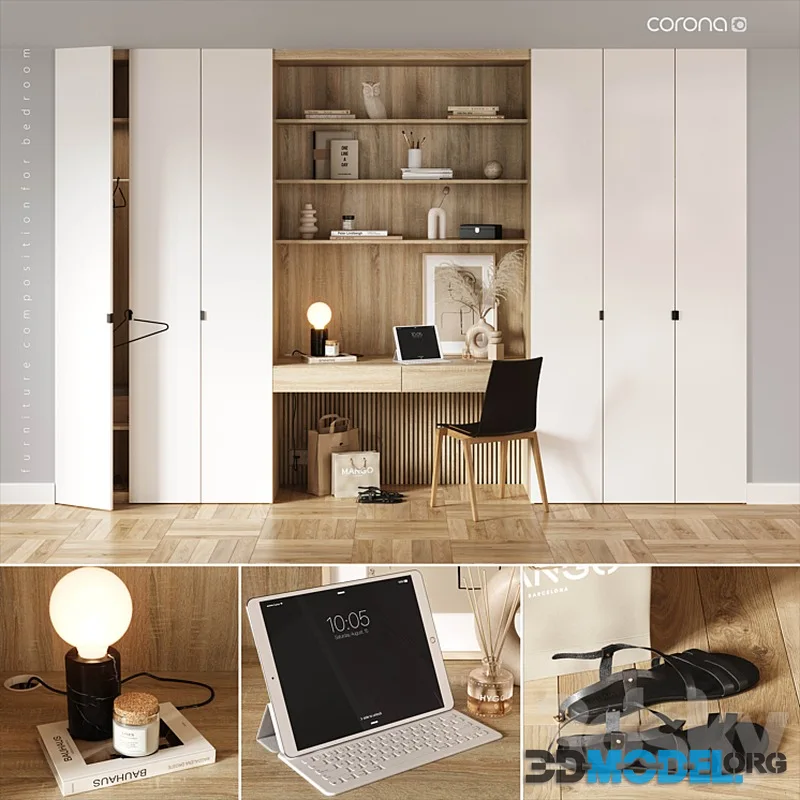Furniture composition for the bedroom