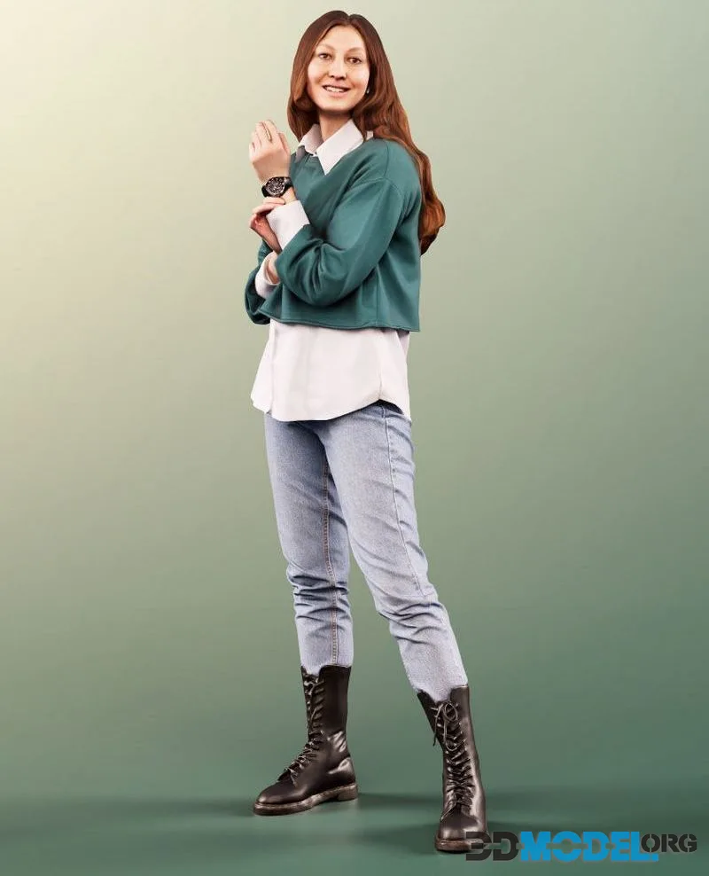 Girl standing casual (PBR)