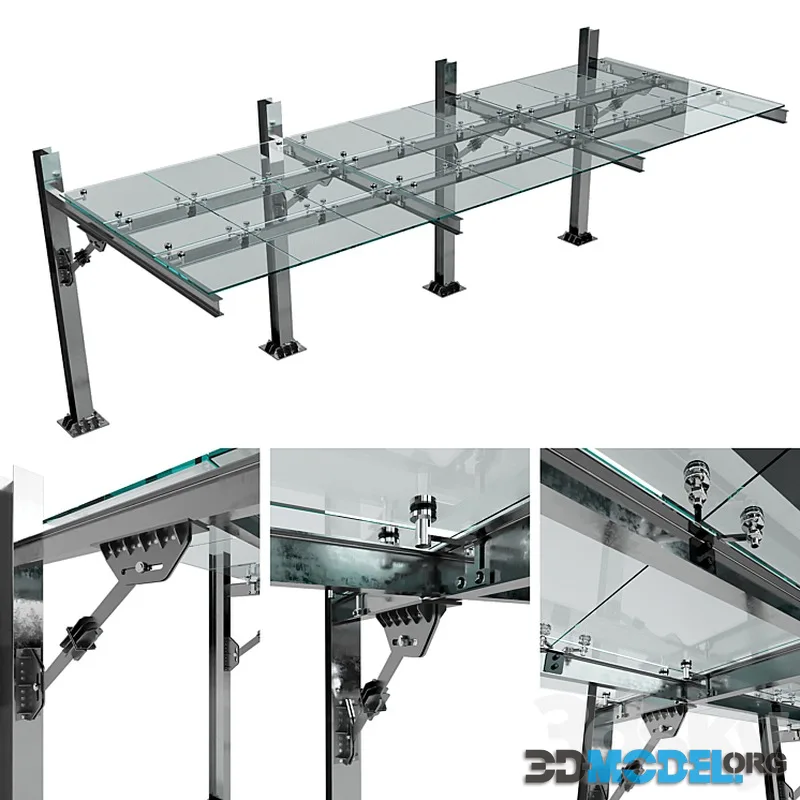 GLASS CANOPY NO13 ( CAR PARKING GLASS CNOPY)